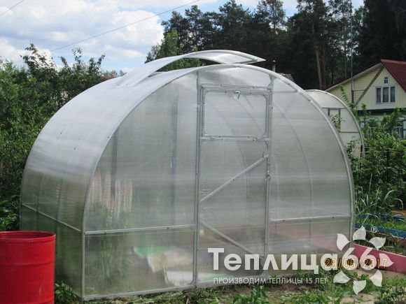 Теплица Рада 3М из поликарбоната, ширина 3 м